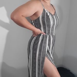 Striped jumpsuit
